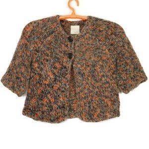 Relativity Sweater Mohair Wool Alpaca Brown Orange Blue S Small‎